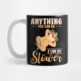 Cute Sloth Lazy Office Worker Working Sloth Statement Chill Mug